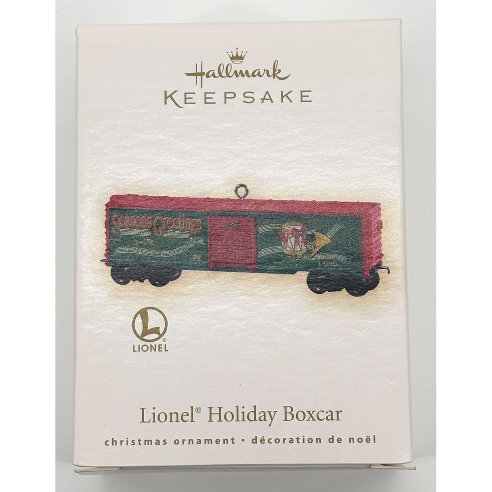 2009 Hallmark Keepsake Ornament Lionel‎ Holiday Boxcar Christmas